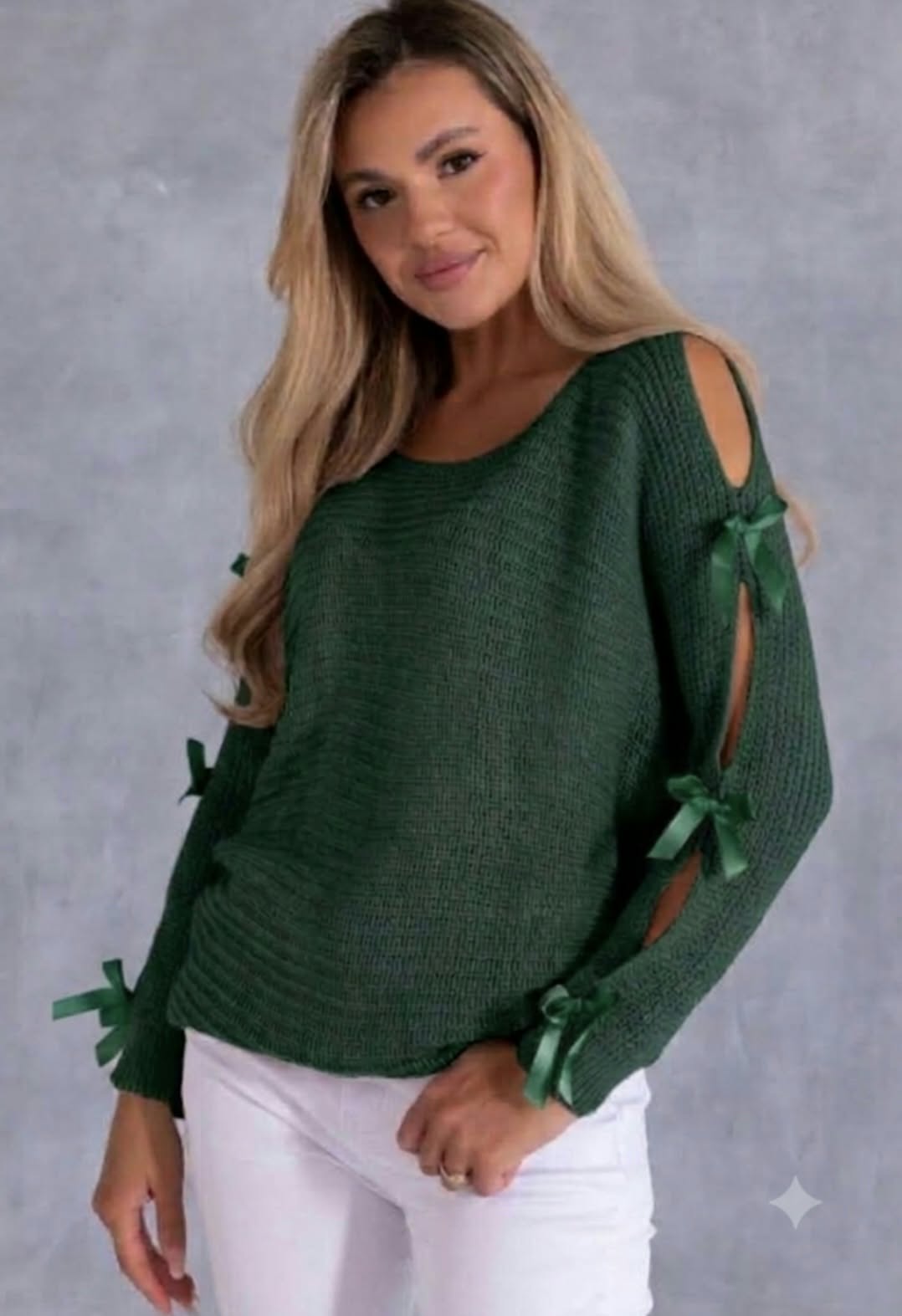 Sweter z pięknymi rękawami - obrazek 2